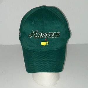 2022 Official Augusta Masters Performance Adjustable Hat UPF30 Emerald Green